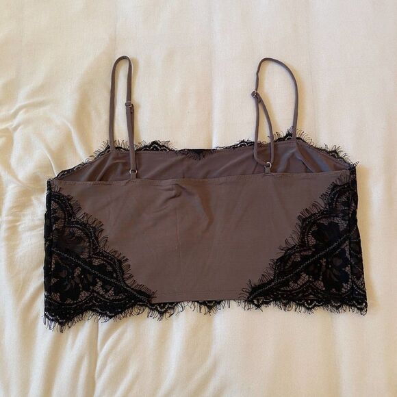 Free People Black Lace Bralette Crop Top - Picture 7 of 9